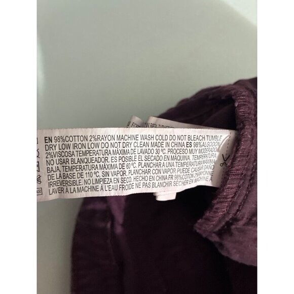 Forever 21 Shorts Denim Frayed Hem Womens Purple size 29 - Picture 8 of 8